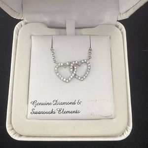 Double heart necklace